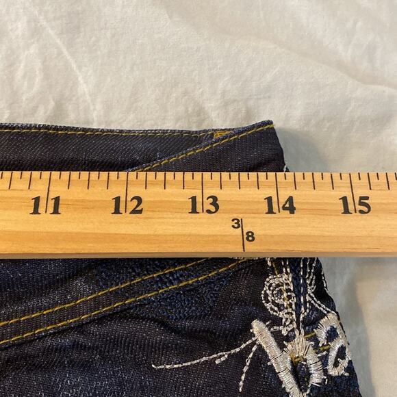 Desigual Spain Embroidered Low Rise Slim Fit Skinny Jeans Size 4 - Picture 10 of 12